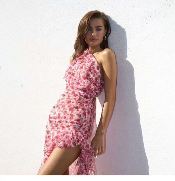 Floral cross-neck dress - 图片 6
