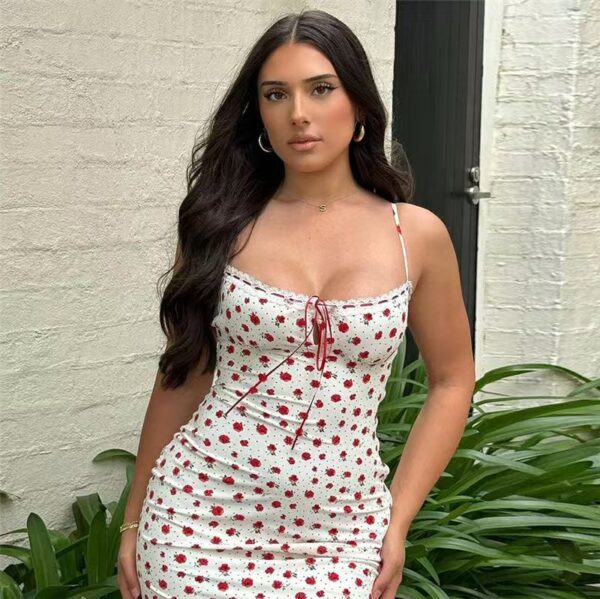 Floral halter dress - 图片 7