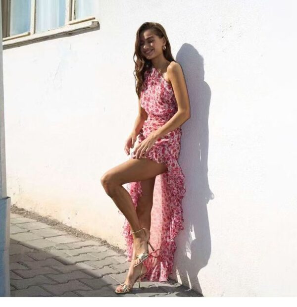 Floral cross-neck dress - 图片 7
