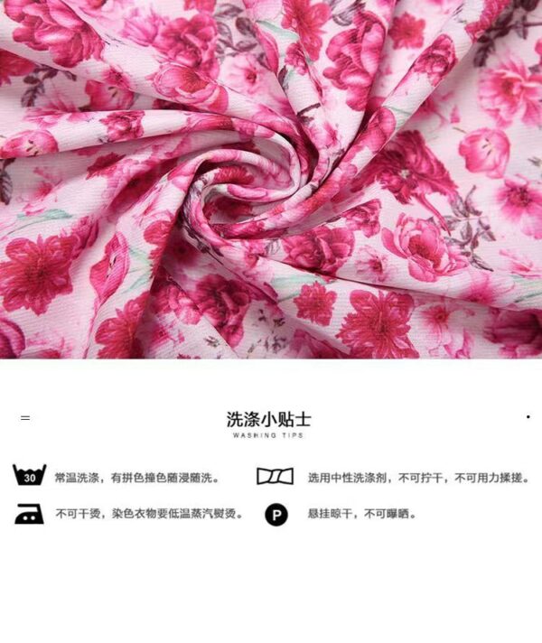 Floral cross-neck dress - 图片 9