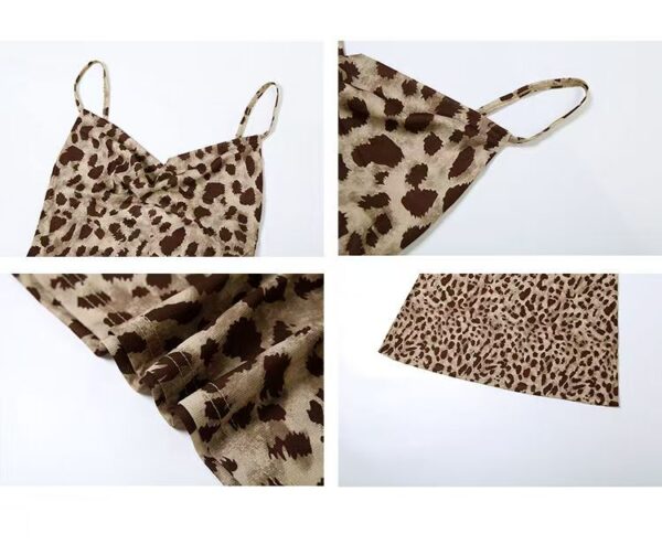 Leopard print dress, slim dress - 图片 15