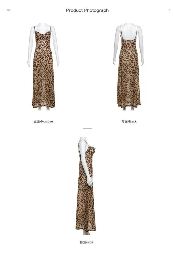 Leopard print dress, slim dress - 图片 16